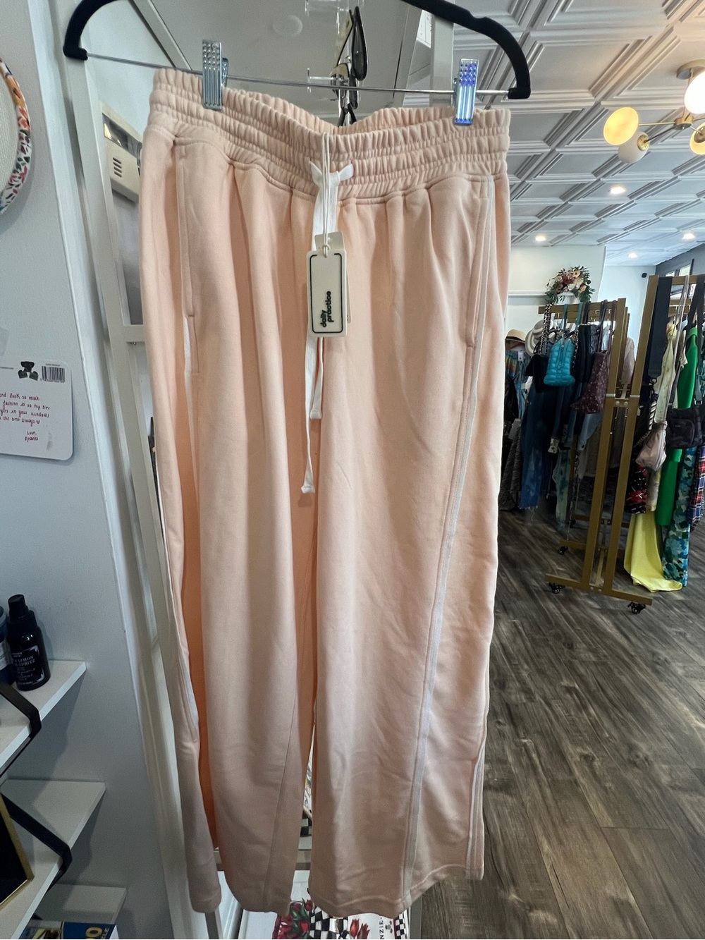 Daily Practice Peach Ease Drawstring Joggers NWT